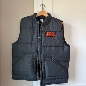 WB Wolverine Brass Black Quilted Puffer Vest